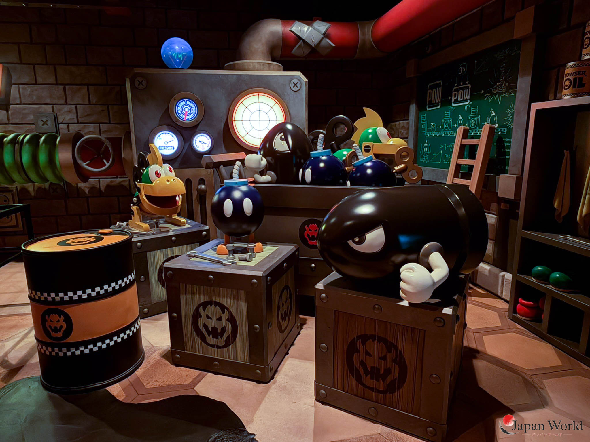Bob-ombs dans les décors de Mario Kart Koopa's Challenge