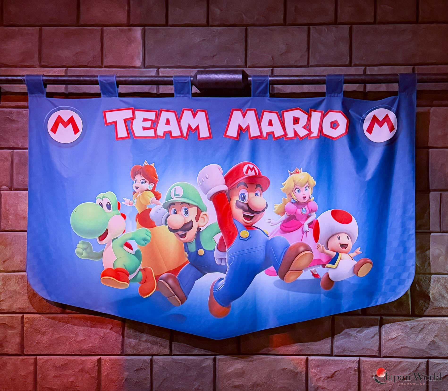 Bannière Team Mario dans Mario Kart Koopa's Challenge