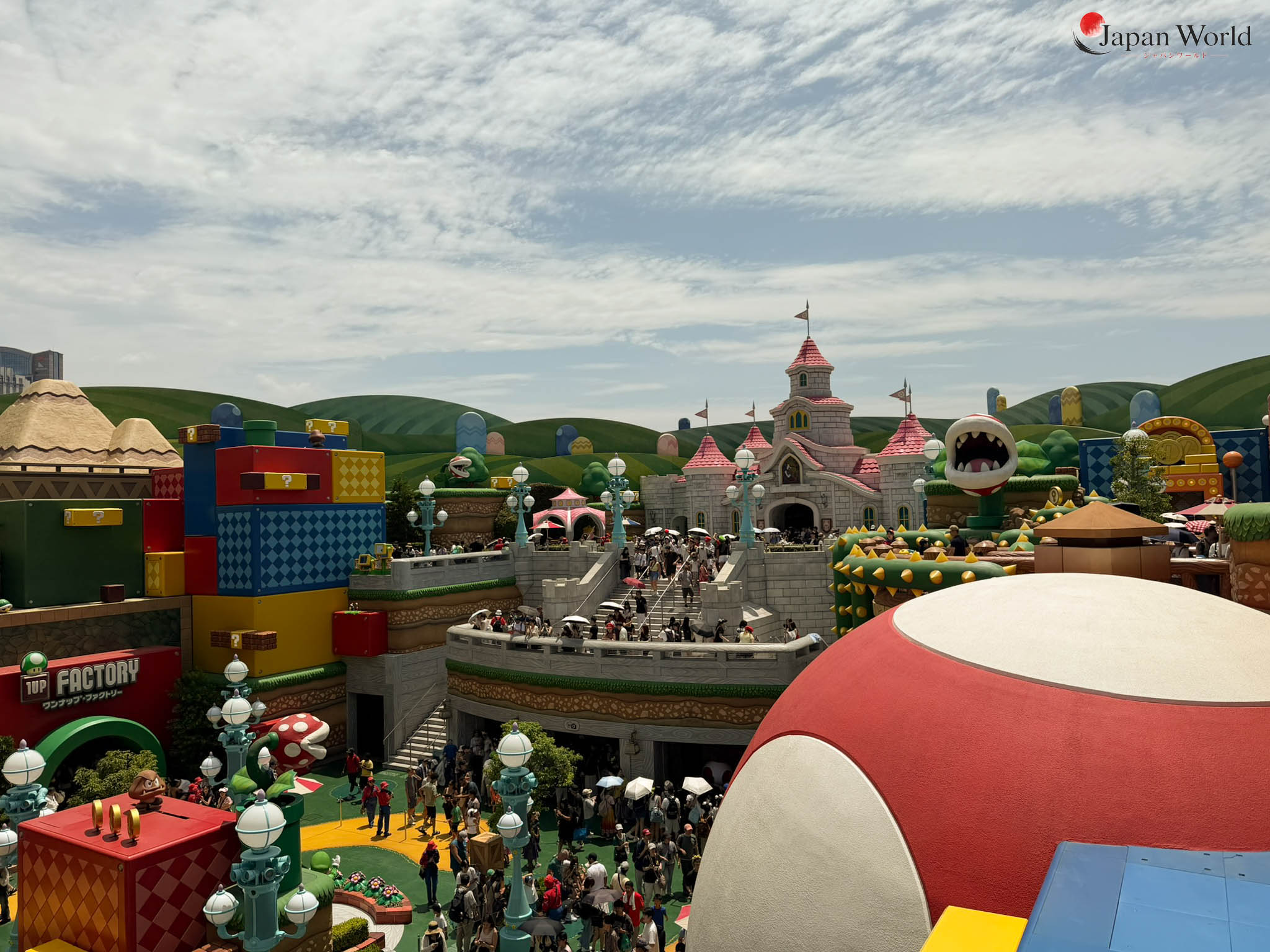 Vue sur Super Mario Land à Super Nintendo World