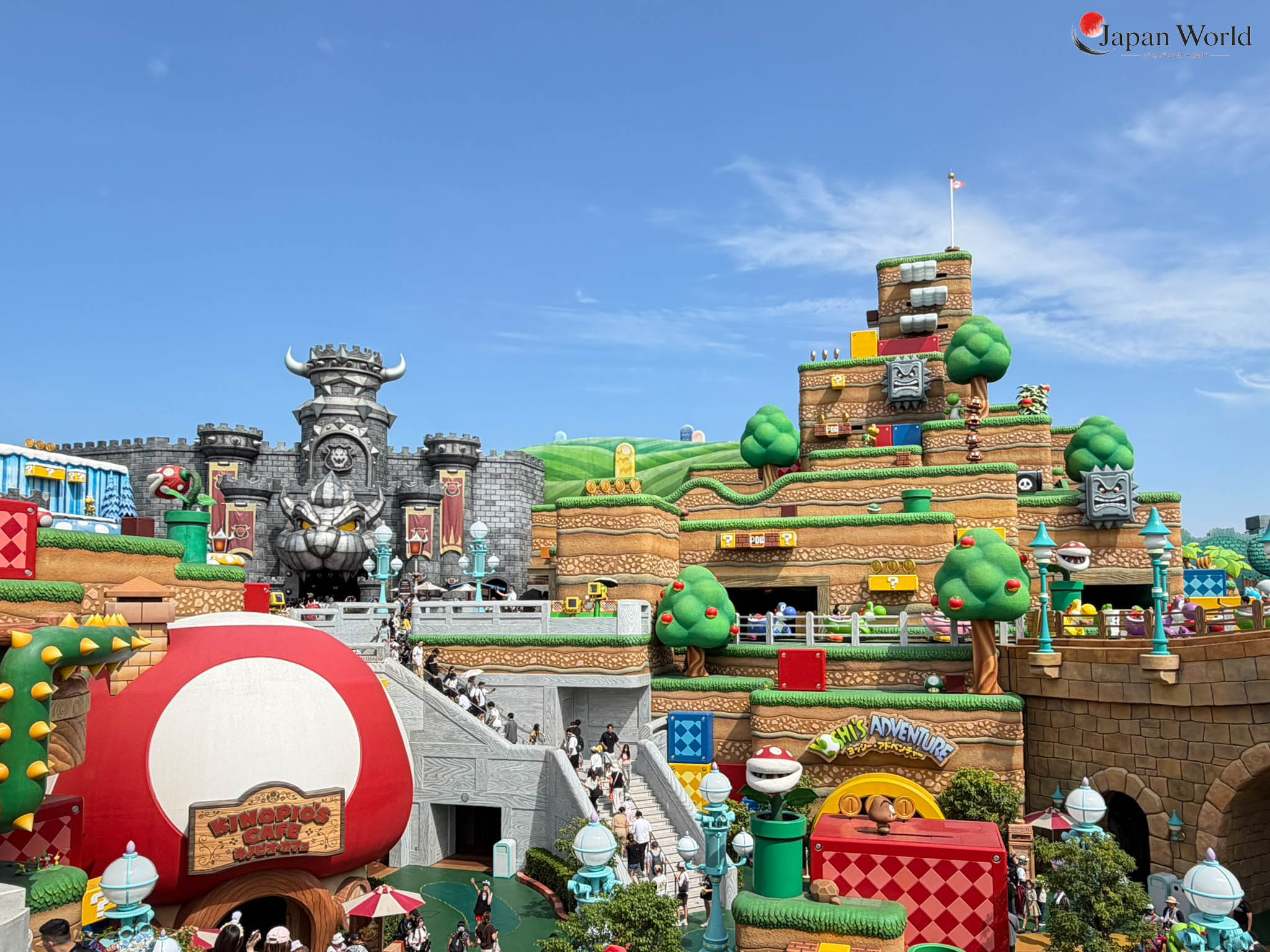 Vue d'ensemble de Super Nintendo World à Universal Studios Japan