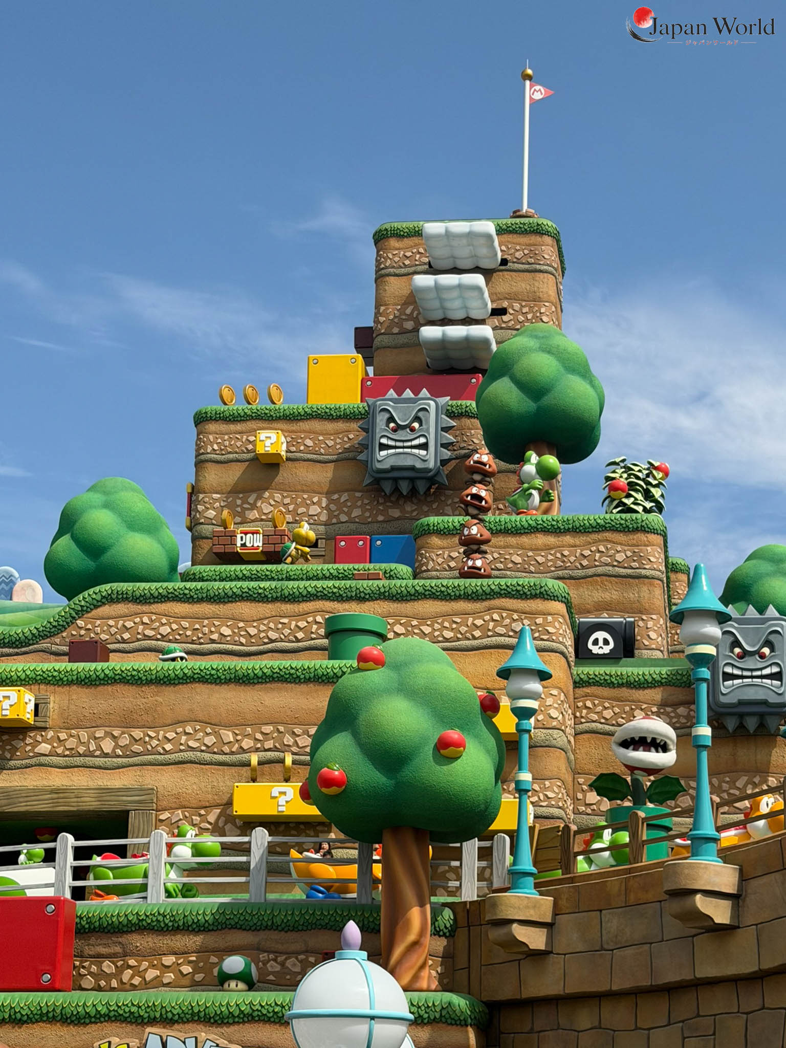 Décors du Royaume Champignon à Super Nintendo World