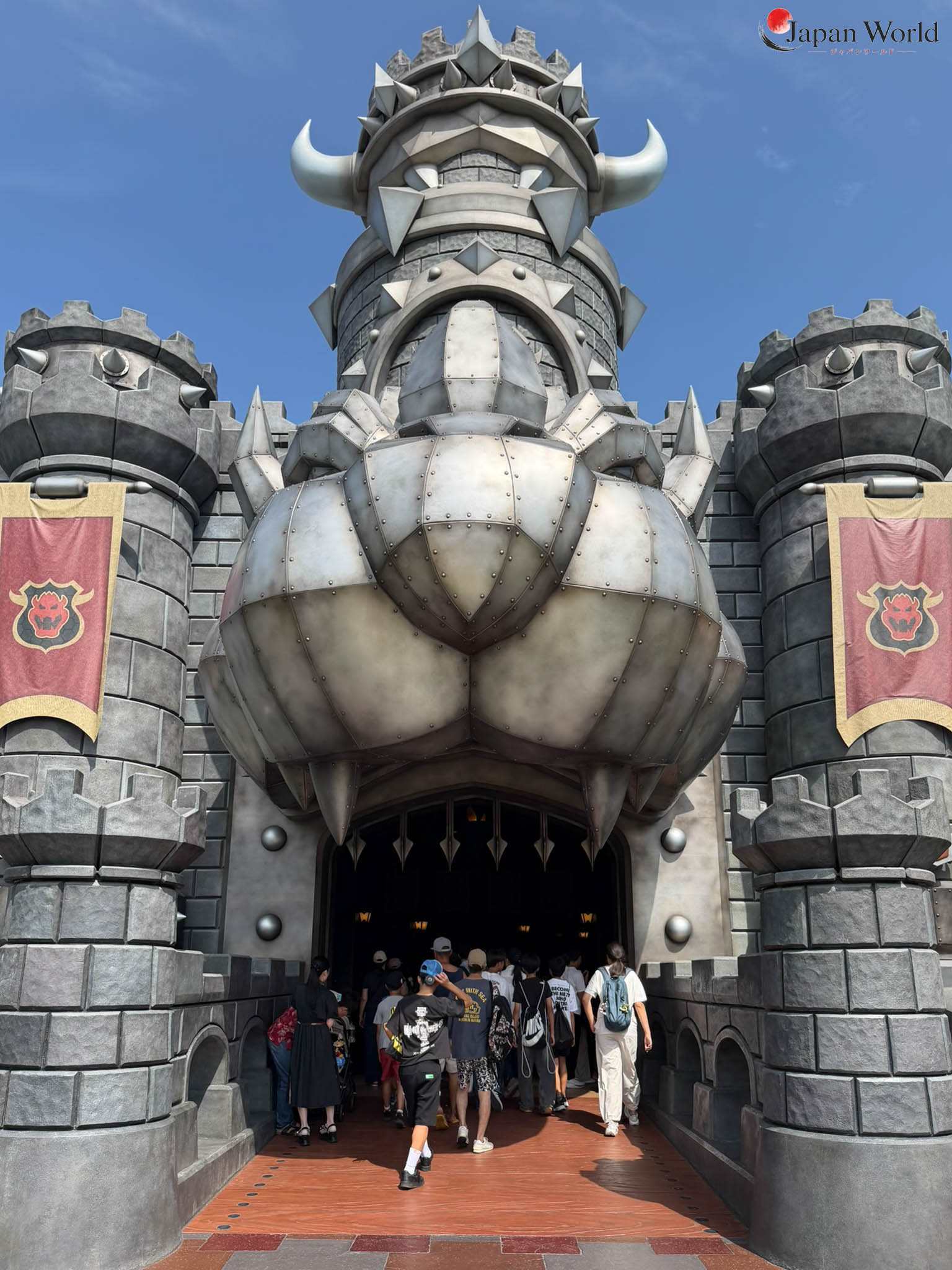 Entrée du château de Bowser à Super Nintendo World