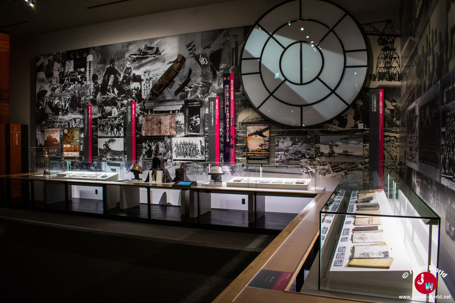 Espace du musée consacré à l'histoire moderne et contemporaine de Fukuoka