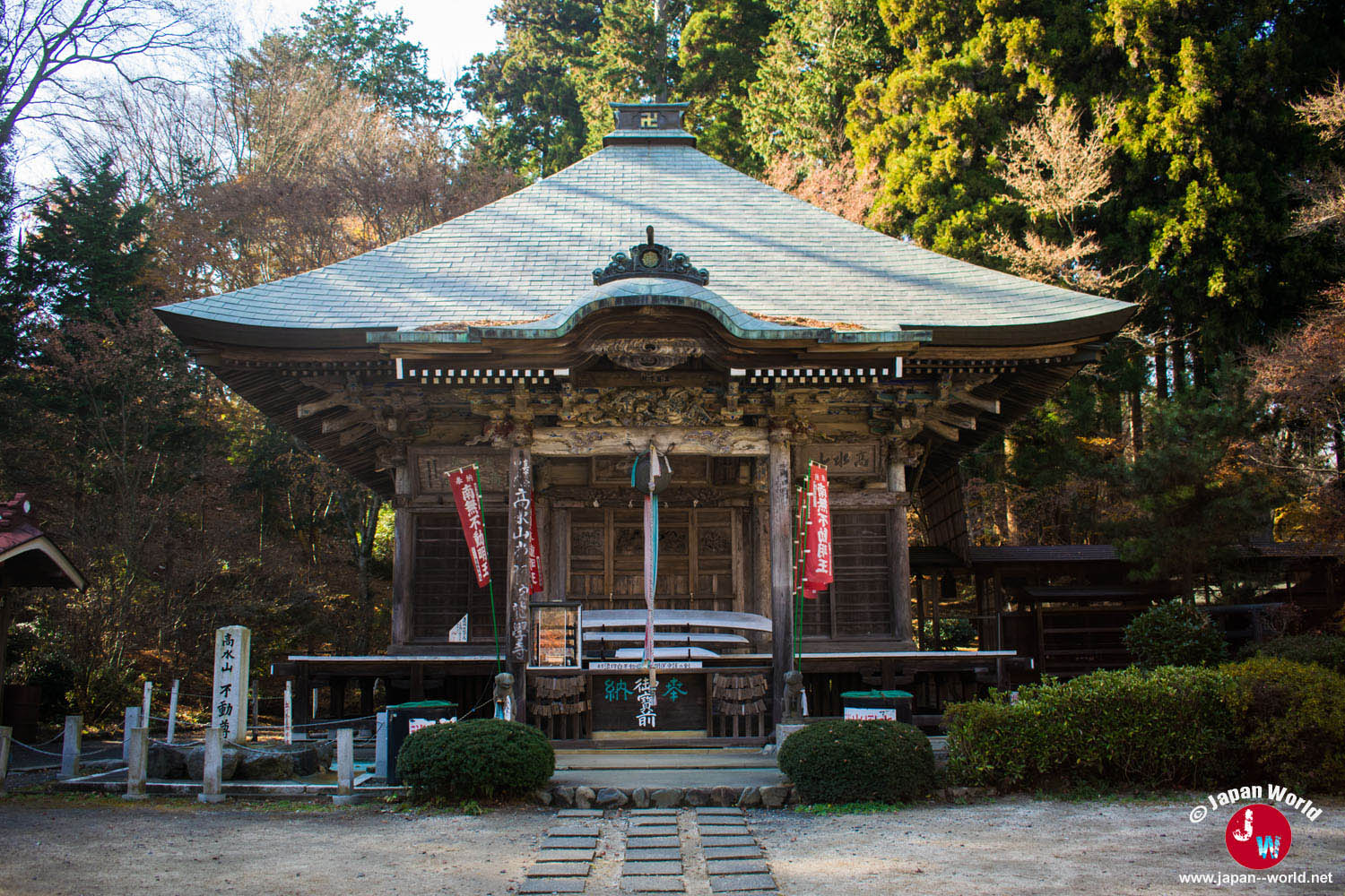 Bâtiment principal ancien du temple de Takamizu-sanzan