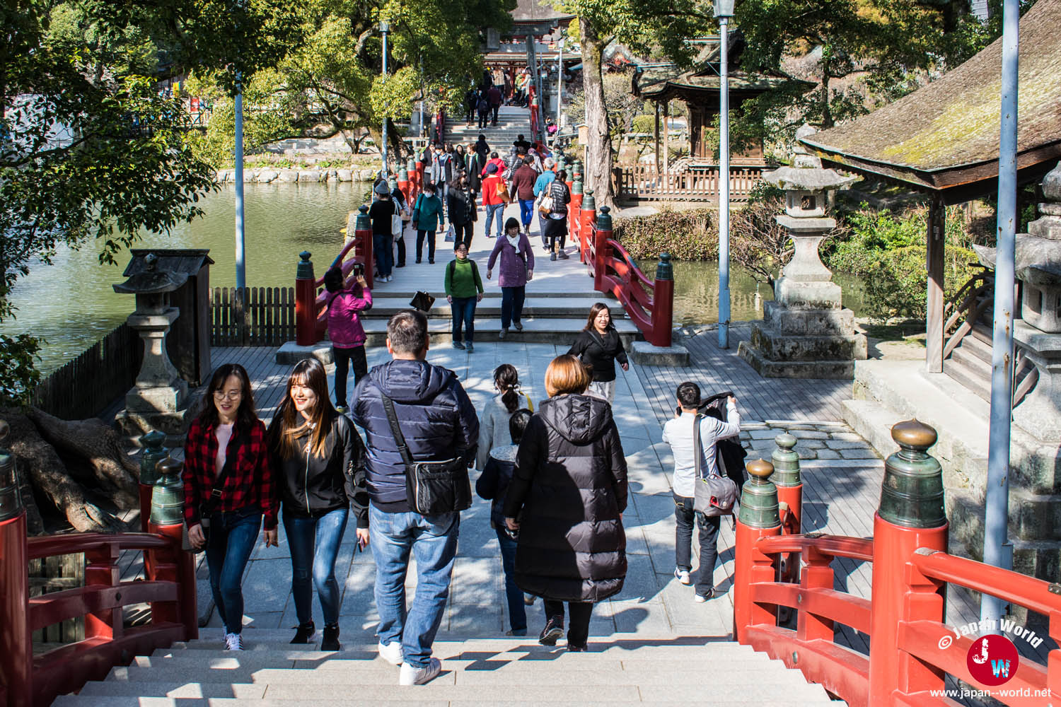 Chemin et pont du sanctuaire Dazaifu Tenman-gu