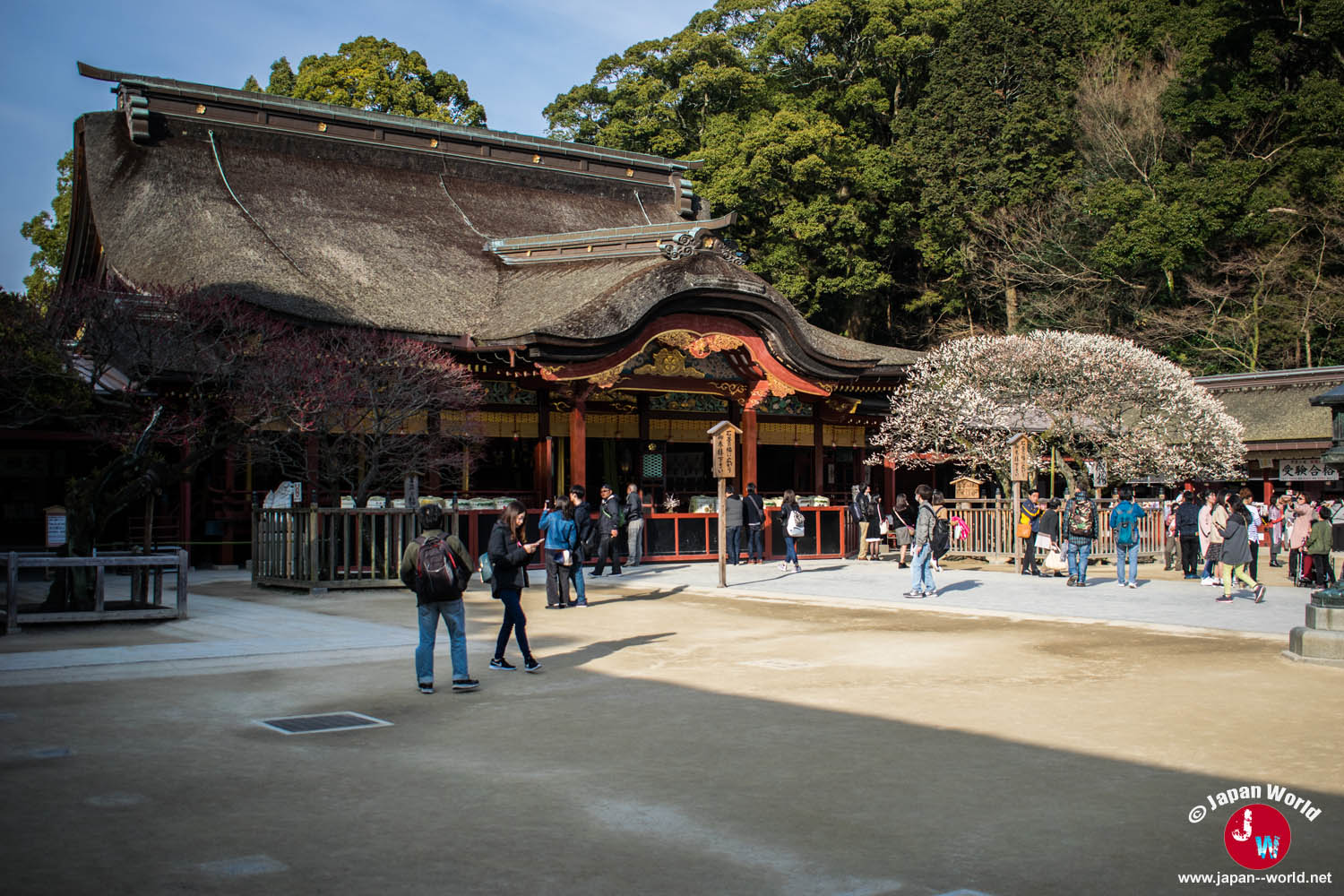 Bâtiment principal du sanctuaire Dazaifu Tenman-gu