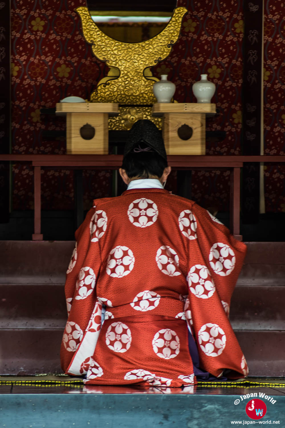 Élément cérémoniel exposé au sanctuaire Dazaifu Tenman-gu