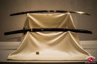 L'exposition sur les armures de samouraïs au musée de Fukuoka L'exposition sur les armures de samouraïs au musée de Fukuoka
