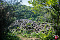 Monticule de pierre sur l'île d'Ainoshima à Fukuoka
