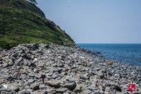 Monticule de pierre sur l'île d'Ainoshima à Fukuoka