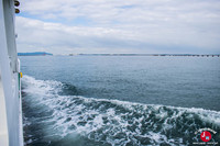En route pour l'île de Shikanoshima en bateau
