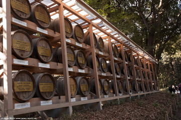 Tonneaux de vin du Meiji Jingu