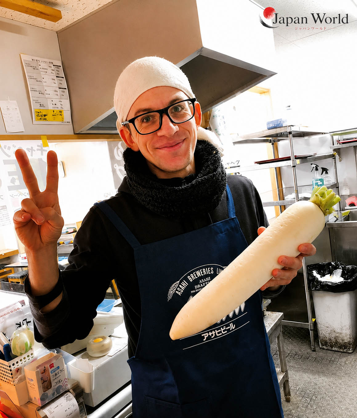 Tenchou dans un restaurant de Udon