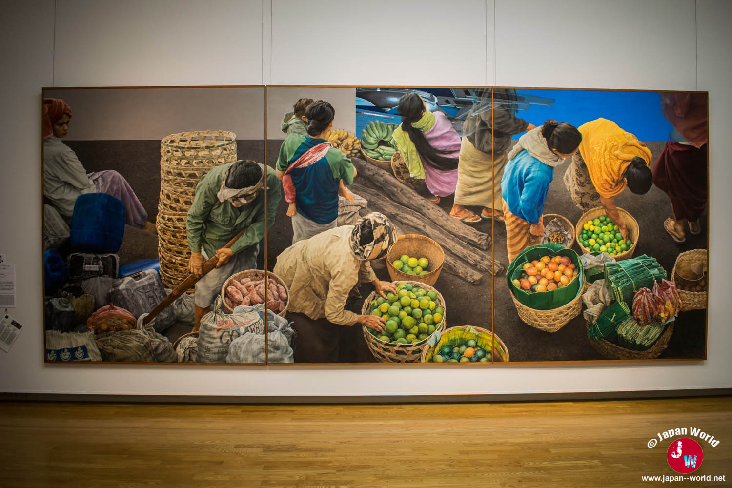 De Chusin Setiadikara, Indonésie, Kintamani Market II (1996-1999) au Fukuoka Asian Art Museum