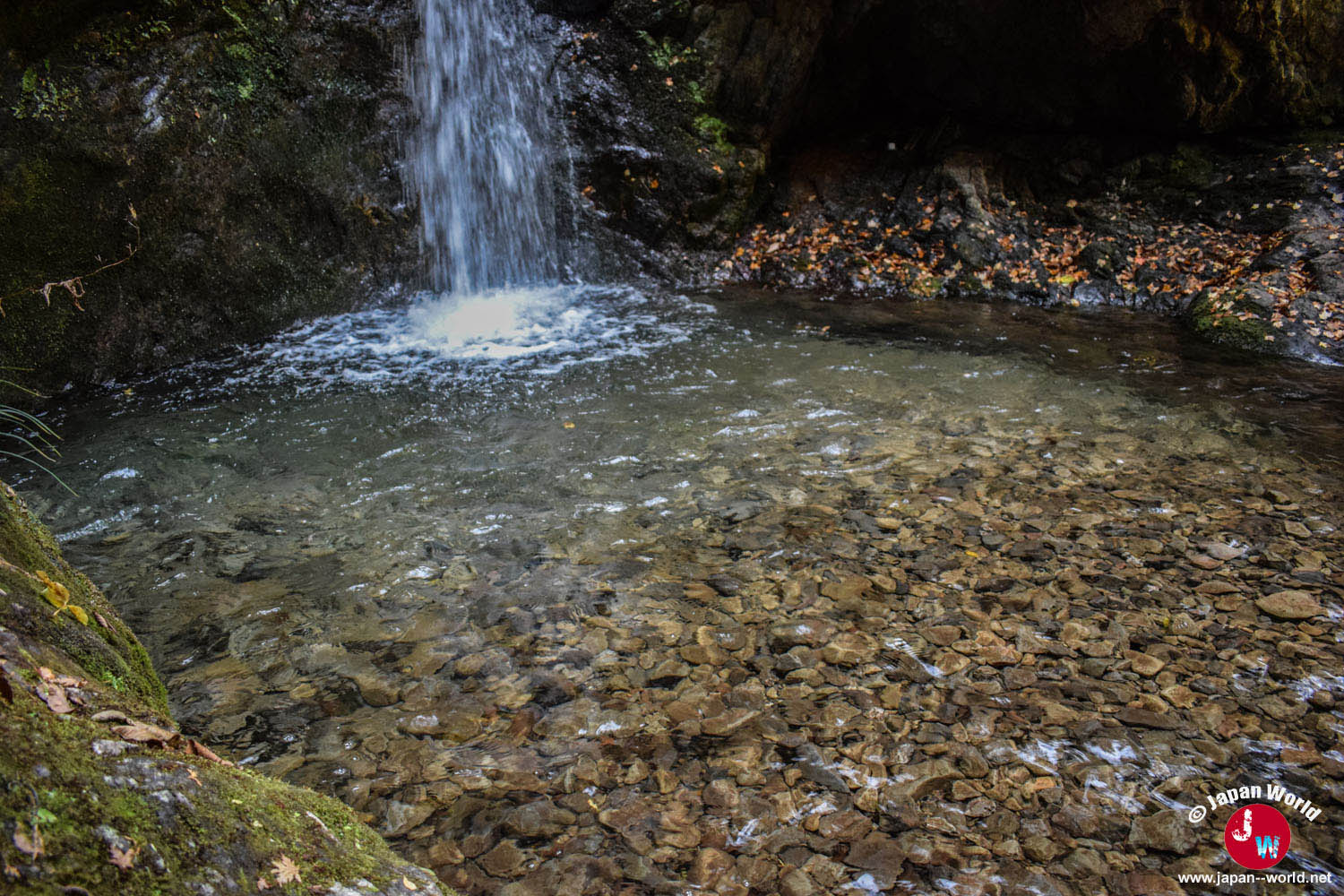 Bassin naturel au pied de la cascade Nanayonotaki