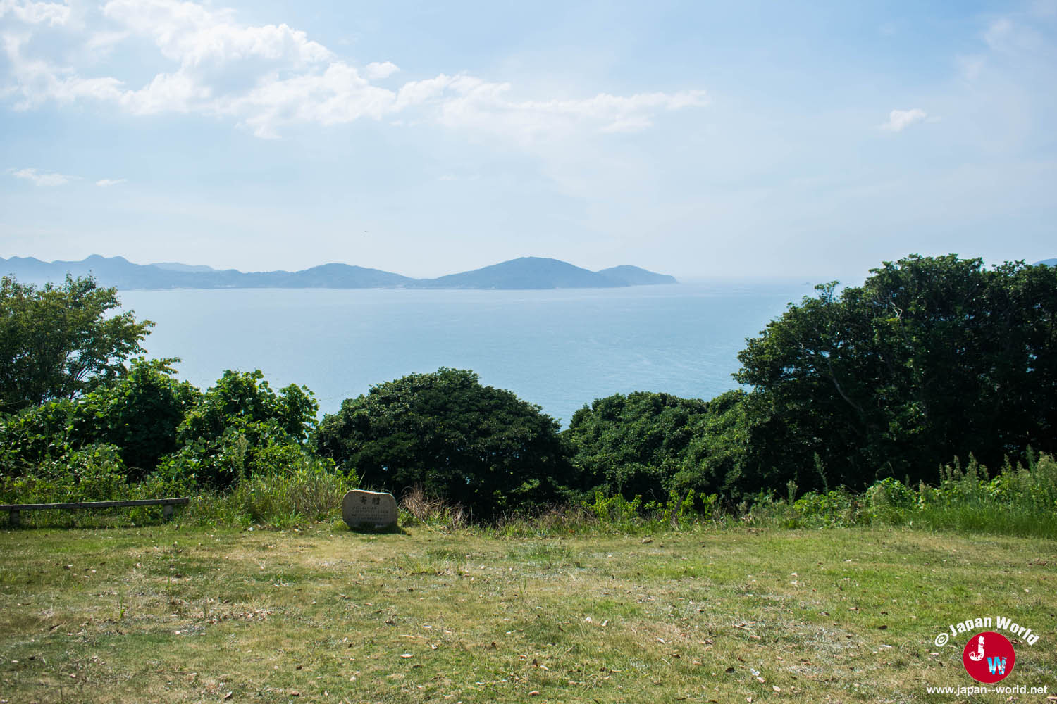 Panorama sur la mer et les îles depuis Nokonoshima
