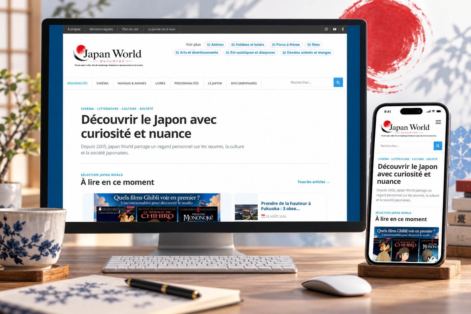 Septembre 2026, continuation de la refonte du site web