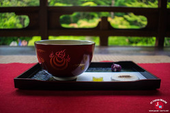 Matcha au parc Yusentei à Fukuoka