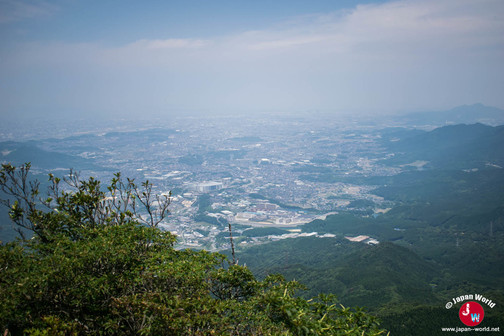 Vue en haut du Mont Homan à Fukuoka